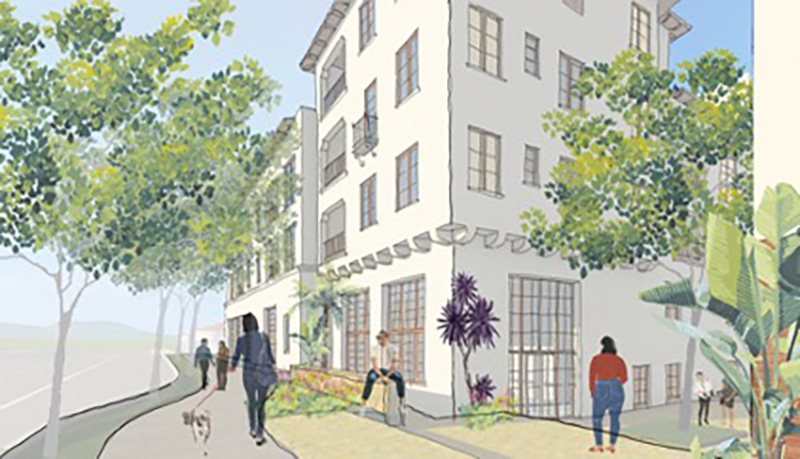 the-process artist rendering of building exterior